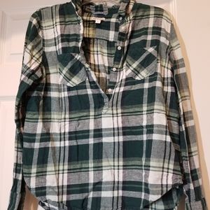 Merona Green Flannel